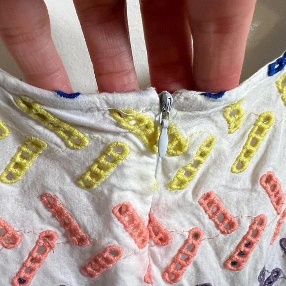 Onia Marina Swim Dress Size Large Cover-Up Geo Stitch Vacation Resort Wear Beach - Picture 7 of 10